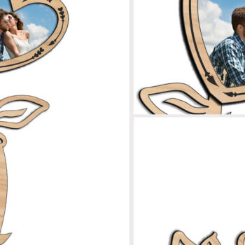 Intra απο ξύλο plywood 3mm-4mm πάχος – Κείμενο δώρου κορνίζας για την ημέρα του Αγίου Βαλεντίνου Δίασταση  20x20 cm INTRAFABR-114218721 - Image 2