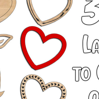 Intra απο ξύλο plywood 3mm-4mm πάχος – Κείμενο δώρου κορνίζας για την ημέρα του Αγίου Βαλεντίνου Δίασταση  20x20 cm INTRAFABR-114218721 - Image 3