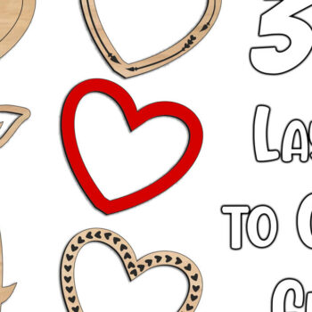 Intra απο ξύλο plywood 3mm-4mm πάχος – Δώρο αγάπης για κορνίζα για την ημέρα του Αγίου Βαλεντίνου Δίασταση  20x20 cm INTRAFABR-114218802 - Image 3