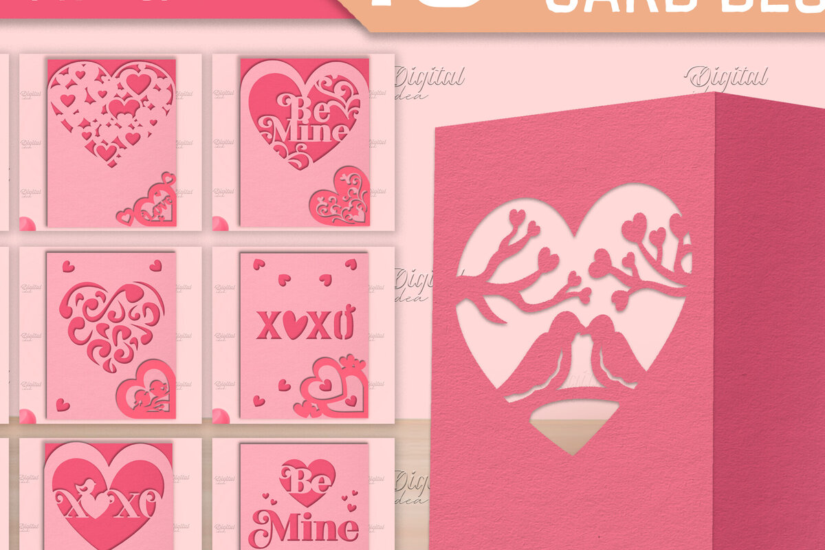 Intra απο ξύλο plywood 3mm-4mm πάχος – Ημέρα του Αγίου Βαλεντίνου. Πακέτο κάρτας Αγίου Βαλεντίνου Δίασταση  20x20 cm INTRAFABR-85391369