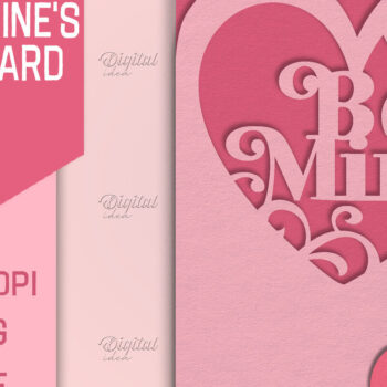 Intra απο ξύλο plywood 3mm-4mm πάχος – Ημέρα του Αγίου Βαλεντίνου. Πακέτο κάρτας Αγίου Βαλεντίνου Δίασταση  20x20 cm INTRAFABR-85391369 - Image 5