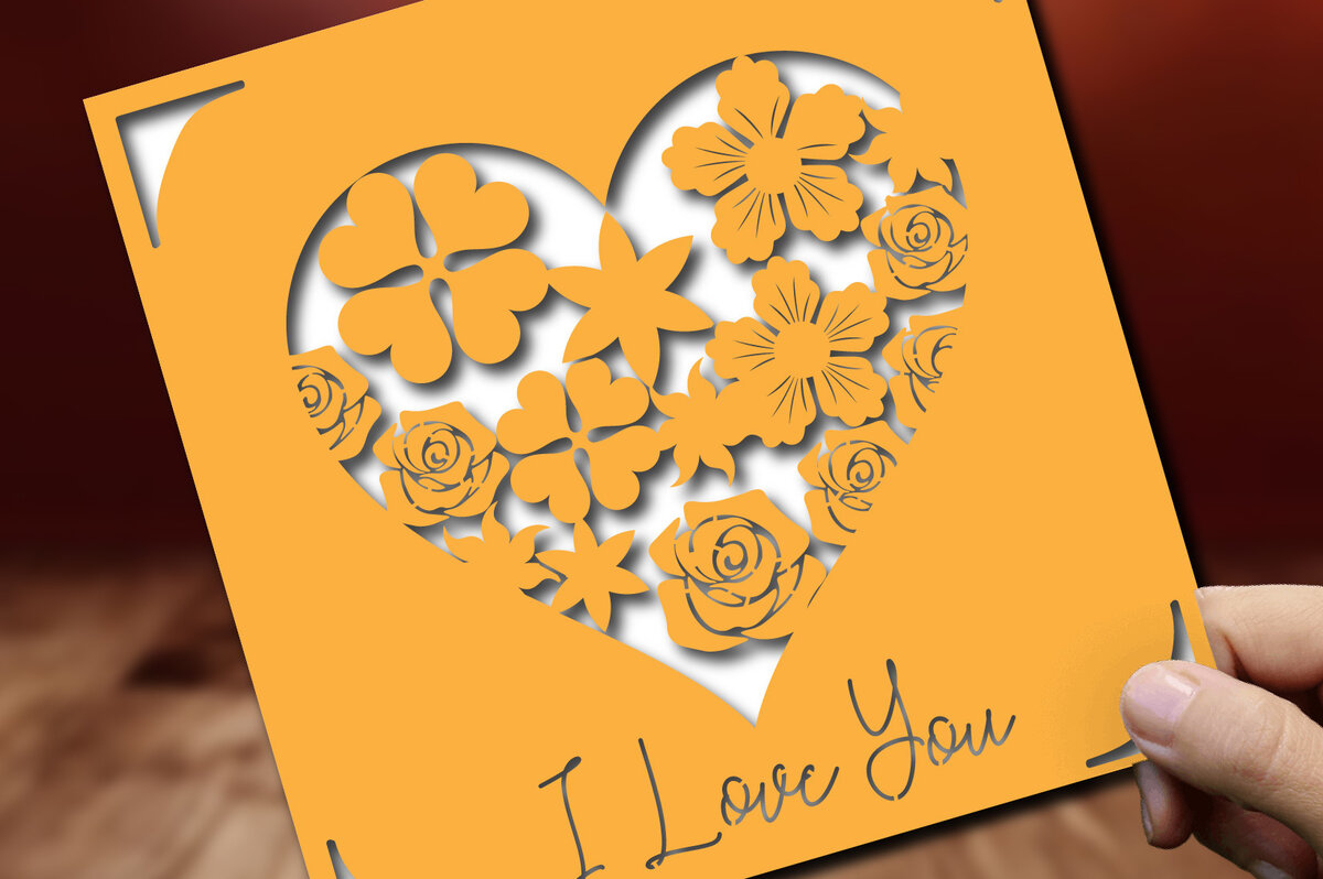 Intra απο ξύλο plywood 3mm-4mm πάχος – Κάρτα για την Ημέρα του Αγίου Βαλεντίνου Δίασταση  20x20 cm INTRAFABR-57640710