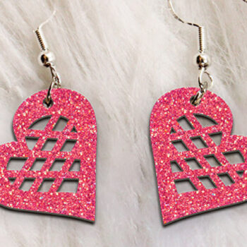 Intra απο ξύλο plywood 3mm-4mm πάχος – Σκουλαρίκια Αγίου Βαλεντίνου. Δίασταση  5x5 cm INTRAFABR-112842809 - Image 1