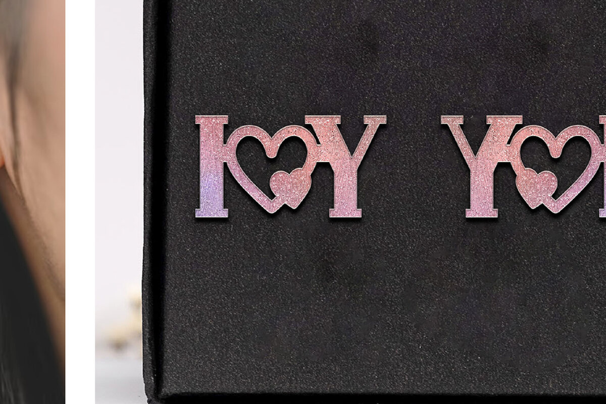 Intra απο ξύλο plywood 3mm-4mm πάχος – Σκουλαρίκια Αγίου Βαλεντίνου.Heart Laser Δίασταση  5x5 cm INTRAFABR-111428594