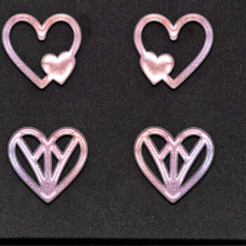 Intra απο ξύλο plywood 3mm-4mm πάχος – Σκουλαρίκια Αγίου Βαλεντίνου. Καρδιά. Δίασταση  5x5 cm INTRAFABR-111389199 - Image 1