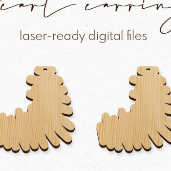 Intra απο ξύλο plywood 3mm-4mm πάχος – Σκουλαρίκια Αγίου Βαλεντίνου Πακέτο Cut Laser Δίασταση  5x5 cm INTRAFABR-58760805 - Image 4