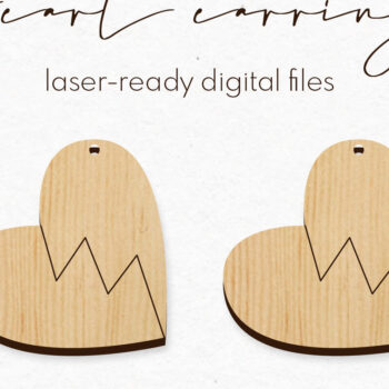 Intra απο ξύλο plywood 3mm-4mm πάχος – Σκουλαρίκια Αγίου Βαλεντίνου Πακέτο Cut Laser Δίασταση  5x5 cm INTRAFABR-58760805 - Image 9