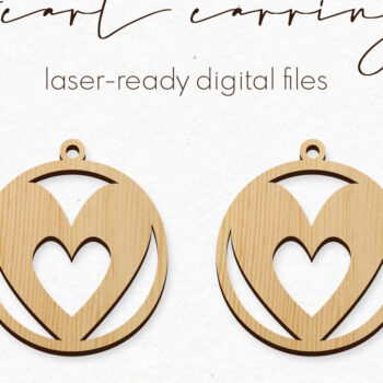 Intra απο ξύλο plywood 3mm-4mm πάχος – Σκουλαρίκια Αγίου Βαλεντίνου Πακέτο Cut Laser Δίασταση  5x5 cm INTRAFABR-57406737 - Image 8