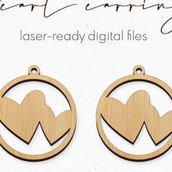 Intra απο ξύλο plywood 3mm-4mm πάχος – Σκουλαρίκια Αγίου Βαλεντίνου Πακέτο Cut Laser Δίασταση  5x5 cm INTRAFABR-57406737 - Image 9