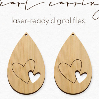 Intra απο ξύλο plywood 3mm-4mm πάχος – Σκουλαρίκια Αγίου Βαλεντίνου Πακέτο Cut Laser Δίασταση  5x5 cm INTRAFABR-57406737 - Image 12