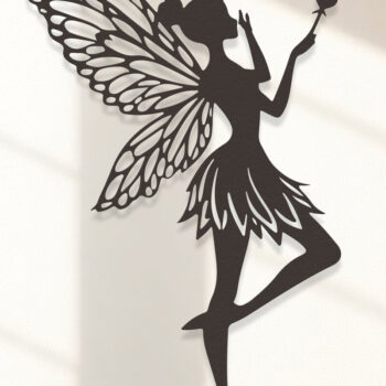 Intra απο ξύλο plywood 3mm-4mm πάχος – Valentine Fairy Δίασταση  20x20 cm INTRAFABR-114385230 - Image 1