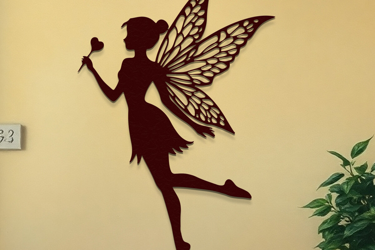 Intra απο ξύλο plywood 3mm-4mm πάχος – Valentine Fairy Δίασταση  20x20 cm INTRAFABR-114385271