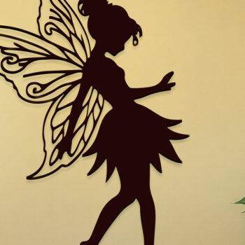 Intra απο ξύλο plywood 3mm-4mm πάχος – Valentine Fairy Δίασταση  20x20 cm INTRAFABR-114306300 - Image 1