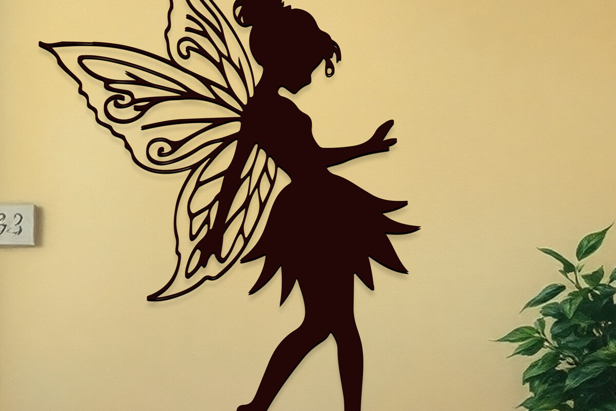 Intra απο ξύλο plywood 3mm-4mm πάχος – Valentine Fairy Δίασταση  20x20 cm INTRAFABR-114306300