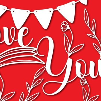 Intra απο ξύλο plywood 3mm-4mm πάχος – Δωροκάρτα Αγίου Βαλεντίνου Bundle Δίασταση  20x20 cm INTRAFABR-55644328 - Image 1