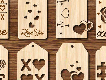 Intra απο ξύλο plywood 3mm-4mm πάχος – Δώρο δώρου Αγίου Βαλεντίνου Πακέτο κοπής με λέιζερ Δίασταση  20x20 cm INTRAFABR-87089520 - Image 1