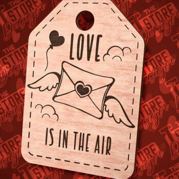 Intra απο ξύλο plywood 3mm-4mm πάχος – Δώρο Αγίου Βαλεντίνου  κοπής με λέιζερ |CNC Δίασταση  20x20 cm INTRAFABR-85205823 - Image 1