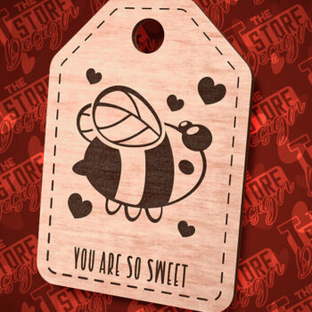 Intra απο ξύλο plywood 3mm-4mm πάχος – Δώρο Αγίου Βαλεντίνου  κοπής με λέιζερ |CNC Δίασταση  20x20 cm INTRAFABR-85205834 - Image 1