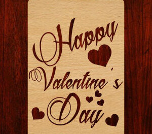 Intra απο ξύλο plywood 3mm-4mm πάχος – Ετικέτα δώρου Αγίου Βαλεντίνου Δίασταση  20x20 cm INTRAFABR-54678154