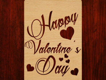 Intra απο ξύλο plywood 3mm-4mm πάχος – Ετικέτα δώρου Αγίου Βαλεντίνου Δίασταση  20x20 cm INTRAFABR-54678154 - Image 1