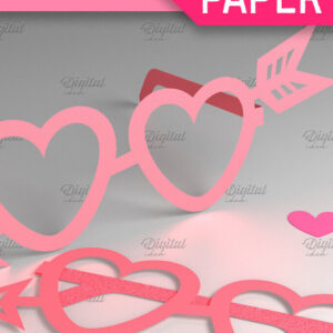 Intra απο ξύλο plywood 3mm-4mm πάχος – Γυαλιά Αγίου Βαλεντίνου. Τρισδιάστατα χάρτινα ποτήρια Δίασταση  20x20 cm INTRAFABR-85119581