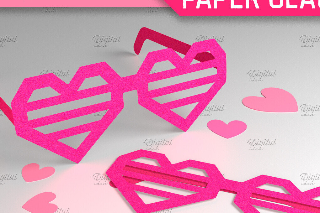 Intra απο ξύλο plywood 3mm-4mm πάχος – Γυαλιά Αγίου Βαλεντίνου. Τρισδιάστατα χάρτινα ποτήρια Δίασταση  20x20 cm INTRAFABR-85119933