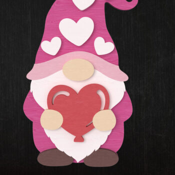 Intra απο ξύλο plywood 3mm-4mm πάχος – Valentine Gnome Love Bundle Δίασταση  20x20 cm INTRAFABR-111422541 - Image 5