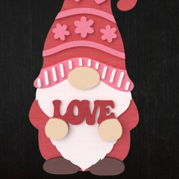 Intra απο ξύλο plywood 3mm-4mm πάχος – Valentine Gnome Love Bundle Δίασταση  20x20 cm INTRAFABR-111422541 - Image 7