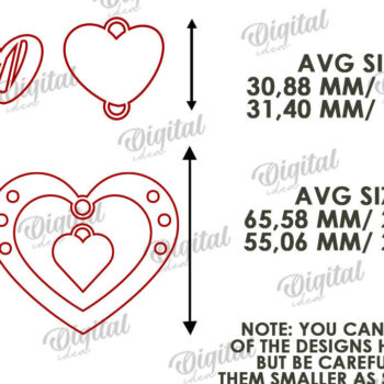 Intra απο ξύλο plywood 3mm-4mm πάχος – Δέσμη Κρεμαστό στολίδι Αγίου Βαλεντίνου Δίασταση  20x20 cm INTRAFABR-112122152 - Image 3