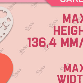 Intra απο ξύλο plywood 3mm-4mm πάχος – Δέσμη κοπής χαρτιού για κάρτα καρδιών Αγίου Βαλεντίνου Δίασταση  20x20 cm INTRAFABR-86715340 - Image 2