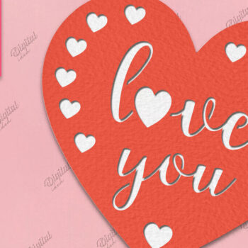 Intra απο ξύλο plywood 3mm-4mm πάχος – Δέσμη κοπής χαρτιού για κάρτα καρδιών Αγίου Βαλεντίνου Δίασταση  20x20 cm INTRAFABR-86715340 - Image 8