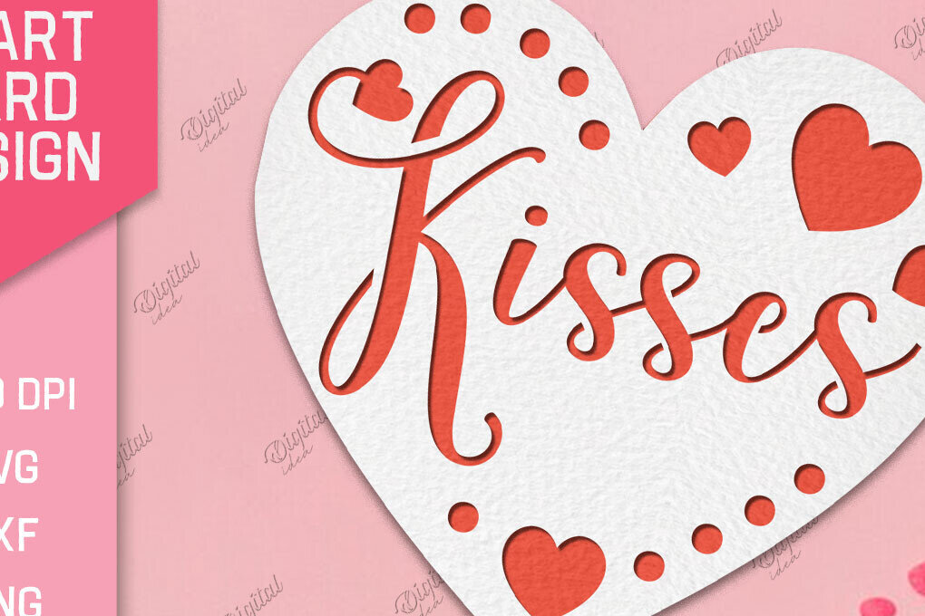 Intra απο ξύλο plywood 3mm-4mm πάχος – Valentine Heart Card Paper Cut Δίασταση  20x20 cm INTRAFABR-86711959