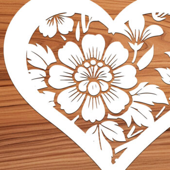 Intra απο ξύλο plywood 3mm-4mm πάχος – Πακέτο αρχείου Cut Valentine Heart Δίασταση  20x20 cm INTRAFABR-112195558 - Image 8