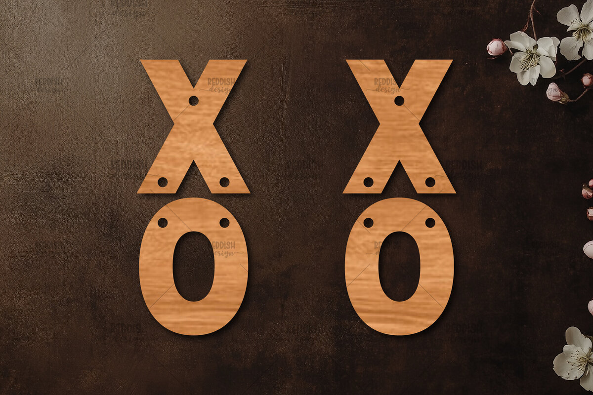 Intra απο ξύλο plywood 3mm-4mm πάχος – Σκουλαρίκια καρδιών του Αγίου Βαλεντίνου Δίασταση  5x5 cm INTRAFABR-113921233