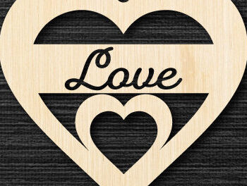 Intra απο ξύλο plywood 3mm-4mm πάχος – Πακέτο κοπής με λέιζερ Valentine Hearts Δίασταση  20x20 cm INTRAFABR-88002558 - Image 5