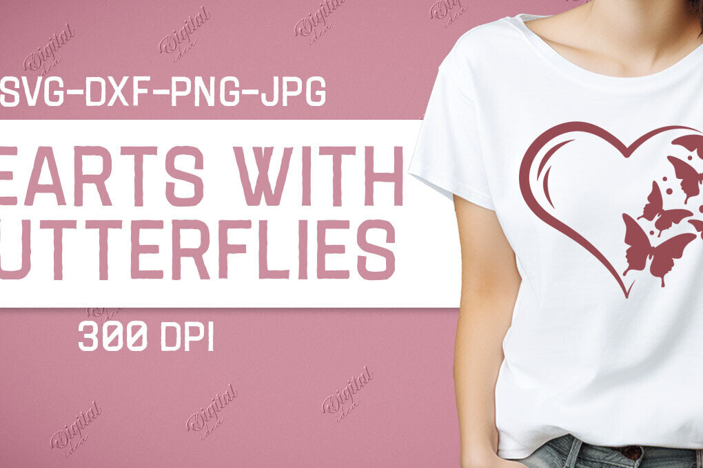 Intra απο ξύλο plywood 3mm-4mm πάχος – Valentine Hearts with Butterflies Δίασταση  20x20 cm INTRAFABR-86221099