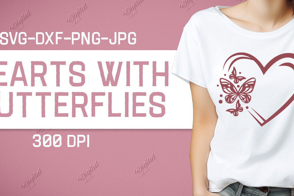 Intra απο ξύλο plywood 3mm-4mm πάχος – Valentine Hearts with Butterflies Δίασταση  20x20 cm INTRAFABR-86341408