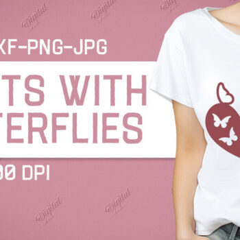 Intra απο ξύλο plywood 3mm-4mm πάχος – Valentine Hearts with Butterflies Δίασταση  20x20 cm INTRAFABR-86341531 - Image 1