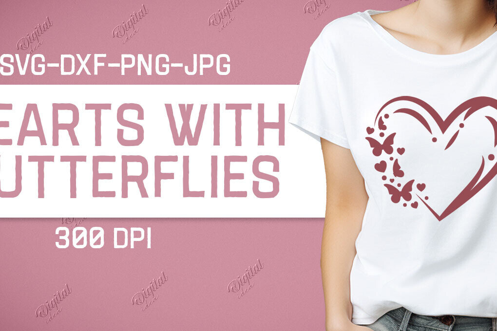 Intra απο ξύλο plywood 3mm-4mm πάχος – Valentine Hearts with Butterflies Δίασταση  20x20 cm INTRAFABR-86220153