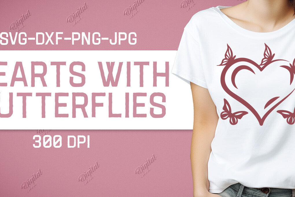 Intra απο ξύλο plywood 3mm-4mm πάχος – Valentine Hearts with Butterflies Δίασταση  20x20 cm INTRAFABR-86220256