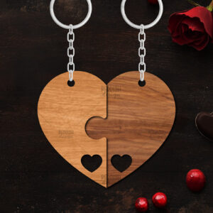 Intra απο ξύλο plywood 3mm-4mm πάχος – Κοπή λέιζερ με μπρελόκ Αγίου Βαλεντίνου Δίασταση  5x5 cm INTRAFABR-114247625