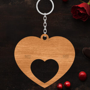 Intra απο ξύλο plywood 3mm-4mm πάχος – Κοπή λέιζερ με μπρελόκ Αγίου Βαλεντίνου Δίασταση  5x5 cm INTRAFABR-114247657