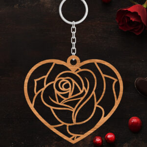 Intra απο ξύλο plywood 3mm-4mm πάχος – Κοπή λέιζερ με μπρελόκ Αγίου Βαλεντίνου Δίασταση  5x5 cm INTRAFABR-114319064