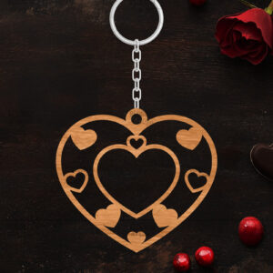 Intra απο ξύλο plywood 3mm-4mm πάχος – Κοπή λέιζερ με μπρελόκ Αγίου Βαλεντίνου Δίασταση  5x5 cm INTRAFABR-114319091