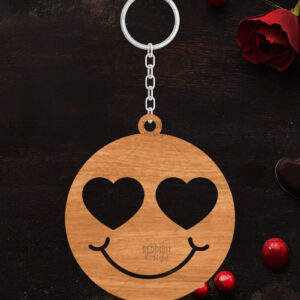 Intra απο ξύλο plywood 3mm-4mm πάχος – Κοπή λέιζερ με μπρελόκ Αγίου Βαλεντίνου Δίασταση  5x5 cm INTRAFABR-114319131