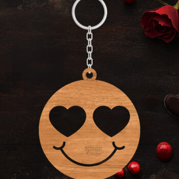 Intra απο ξύλο plywood 3mm-4mm πάχος – Κοπή λέιζερ με μπρελόκ Αγίου Βαλεντίνου Δίασταση  5x5 cm INTRAFABR-114319131 - Image 1