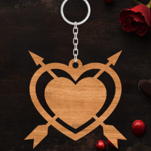 Intra απο ξύλο plywood 3mm-4mm πάχος – Κοπή λέιζερ με μπρελόκ Αγίου Βαλεντίνου Δίασταση  5x5 cm INTRAFABR-114319162