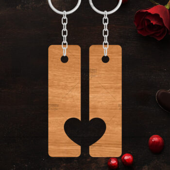 Intra απο ξύλο plywood 3mm-4mm πάχος – Κοπή λέιζερ με μπρελόκ Αγίου Βαλεντίνου Δίασταση  5x5 cm INTRAFABR-114247370 - Image 1