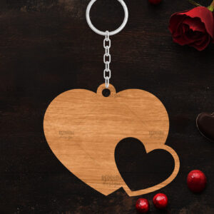 Intra απο ξύλο plywood 3mm-4mm πάχος – Κοπή λέιζερ με μπρελόκ Αγίου Βαλεντίνου Δίασταση  5x5 cm INTRAFABR-114319173