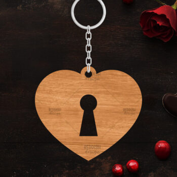 Intra απο ξύλο plywood 3mm-4mm πάχος – Κοπή λέιζερ με μπρελόκ Αγίου Βαλεντίνου Δίασταση  5x5 cm INTRAFABR-114319262 - Image 1